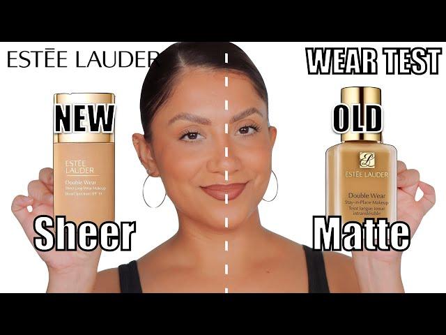 NEW VS OLD ESTEE LAUDER DOUBLE WEAR FOUNDATION + WEAR TEST *oily skin* | MagdalineJanet