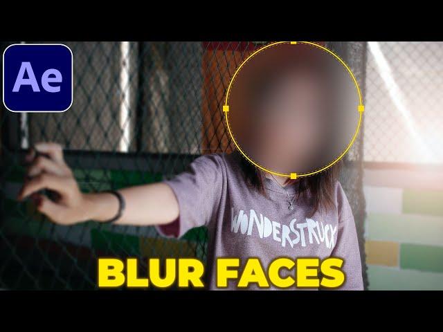 How to BLUR FACES in After Effects | Blur Moving Objects