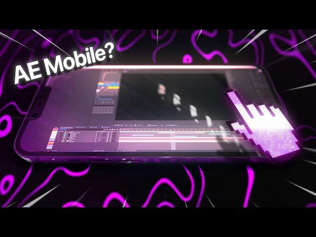 trying to edit using After Effects Mobile...