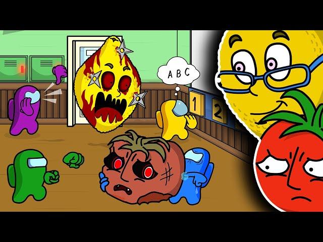 AMONG US vs. MS. LEMONS & MR. TOMATOS | Toonz Animation