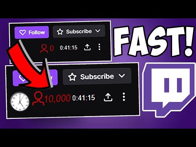 How To Grow On Twitch FAST in 2024 - UNDER 5 Minutes UPDATED