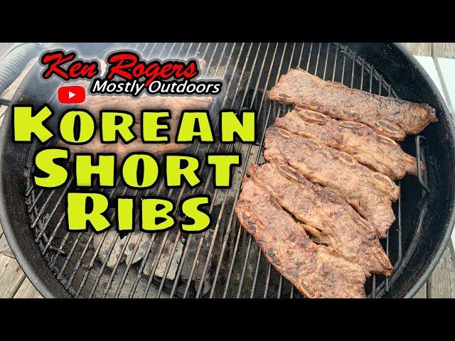 Steakhouse Korean Short Ribs on the Weber Kettle