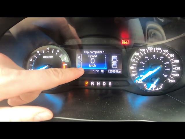 How to Enter and Manage Digital Speedometer in Ford Edge II ( 2015 – 2020 )