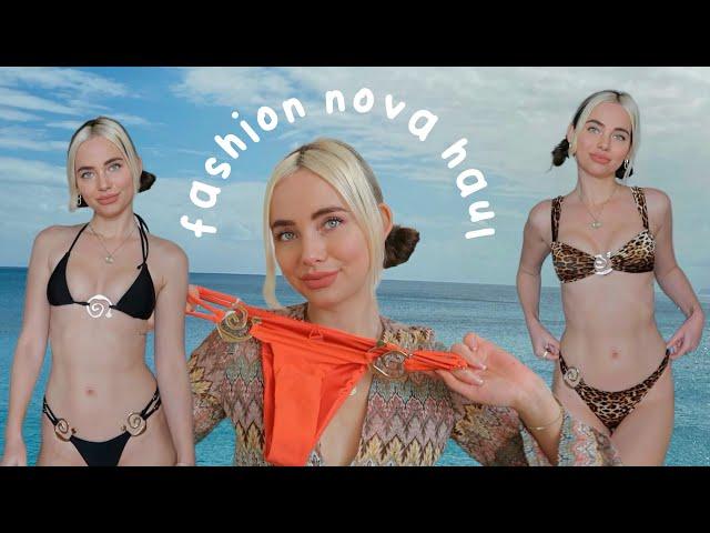 Fashion Nova Try On HAUL: swimwear, sportswear & super cute dresses