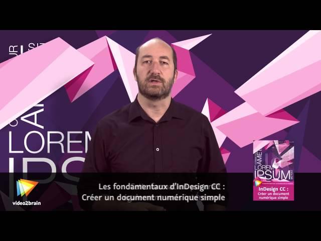 Les fondamentaux d'InDesign CC : Prise en main