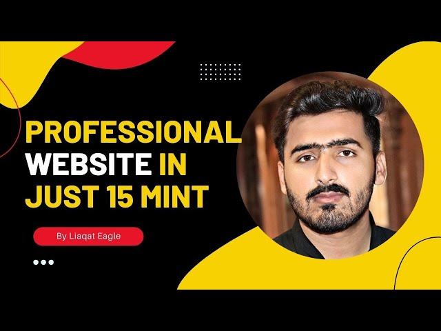 How To Create Free Professional Website in 15 Mint || By Captain Tuts