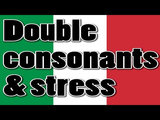 Italian stress and double consonants