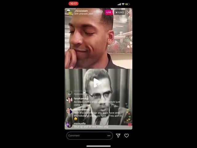 RIZZA ISLAM + YOUNG PHARAOH DEBATE ON INSTAGRAM LIVE