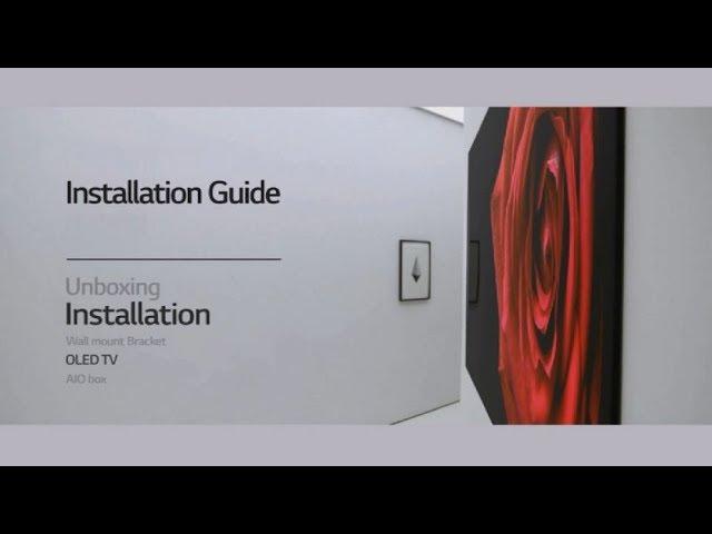 How to install LG SIGNATURE OLED TV W