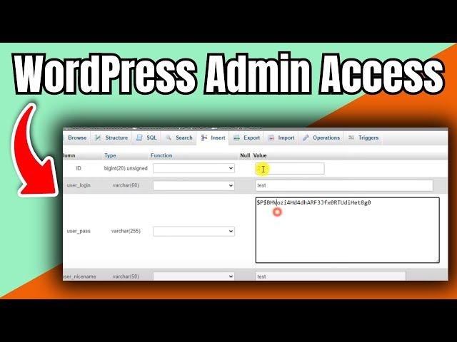 How to get wordpress username and password from database | Full Guide