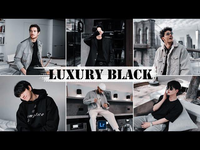 Luxury Black - Lightroom Mobile Presets | Black Preset | Dark Preset | Black Tone | True Black