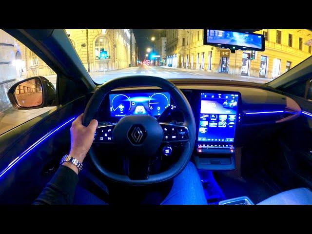 RENAULT MEGANE 2023 - NIGHT POV test drive (PURE DRIVING) E-TECH 160kW