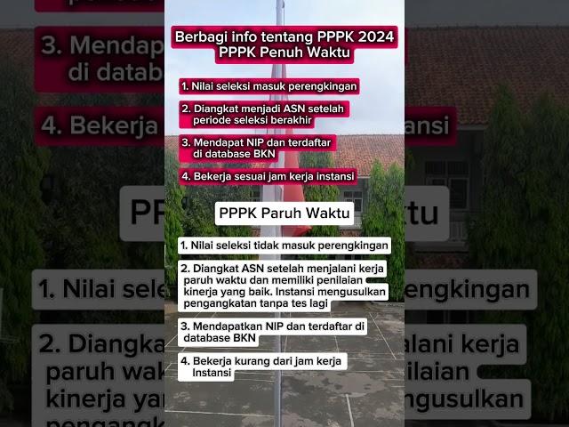 Perbedaan PPPK PENUH WAKTU DAN PPPK paruh waktu