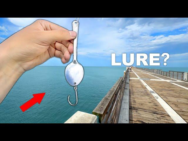 Will a HOMEMADE SPOON Catch Fish?? (Fishing Experiment)