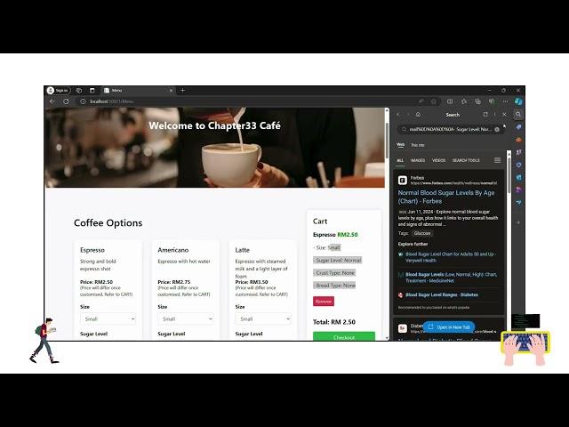 Chapter33 Café Web Application Demo | ASP.NET Project Using RAD Methodology | Group 7