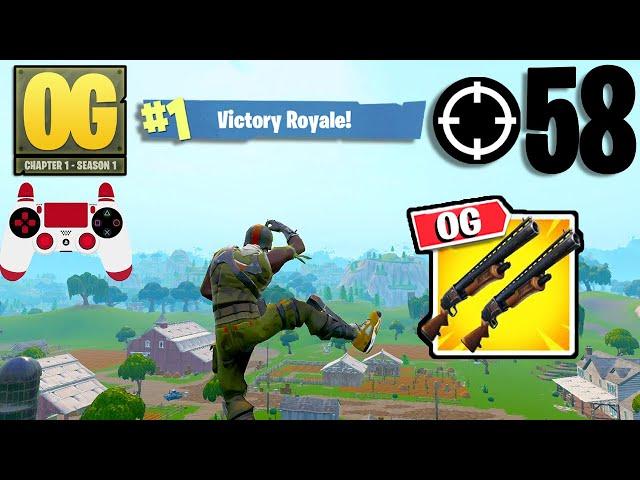 58 Elimination Solo Vs Squads Gameplay Wins (Fortnite OG Chapter 1 Season 1 PS4 Controller)