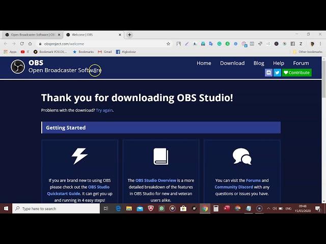 How to download and install OBS Studio on Windows 10 Tutorial