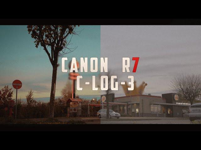 Canon R7 Test Video CLOG 3 Before After