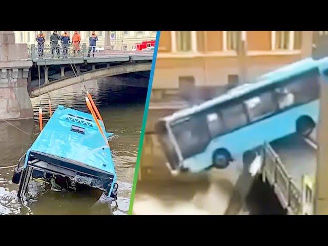 Бастрыкин наградит людей, спасавших пассажиров из утонувшего в Петербурге автобуса