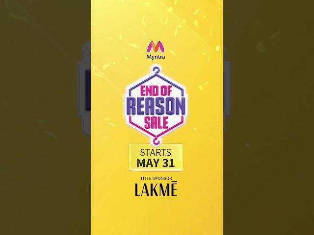 Myntra End Of Reason Sale! Mark your Calendar 3️⃣1️⃣