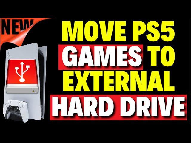 Move PS5 Games to External Hard Drive