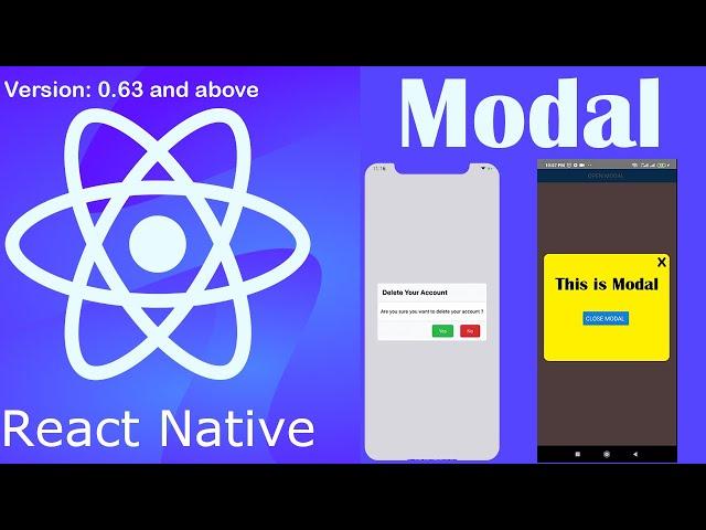 Modal in React Native |2021| tuts by TechWithYasir