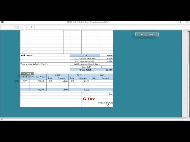 GST ||  BILLING SOFTWARE  || SIMPLE EXCEL FORMAT || ( LIFE TIME FREE )