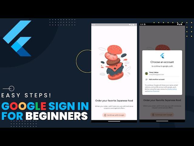 Flutter Google Sign In: Step by Step Guide for Beginners | Android & IOS