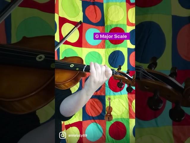 G major scale on the violin  #violin #violinist #music #classical #classicalmusician #shorts