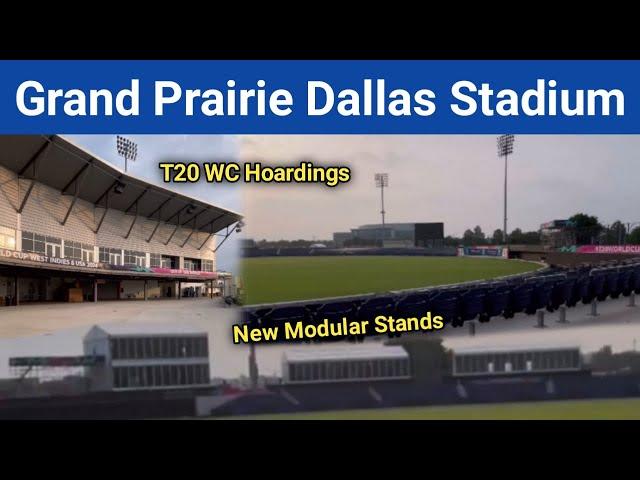 Grand Prairie Dallas Stadium WC Hoardings | New Modular Stands & Hospitality Boxes Latest Updates