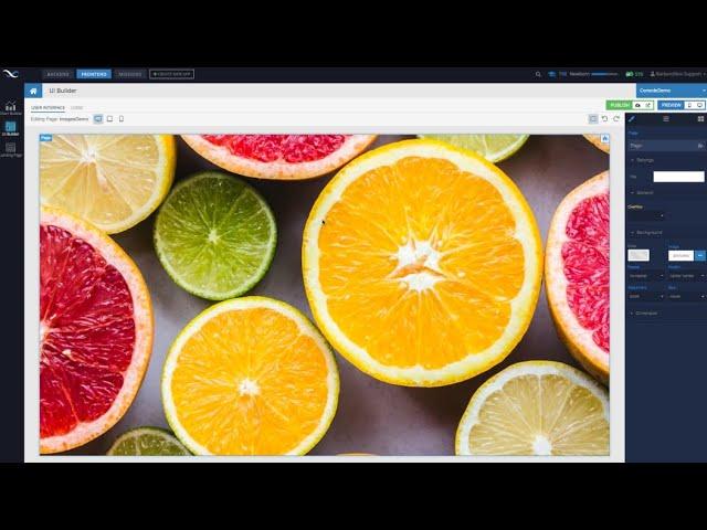 Background images in your UI Builder app