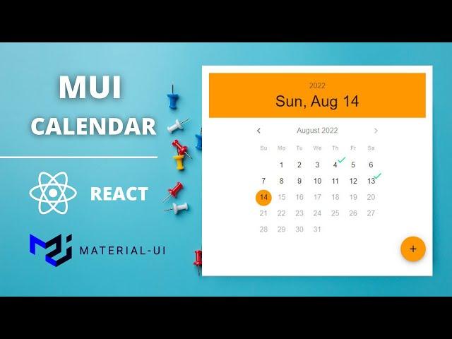 MaterialUI | ReactJs | CALENDAR