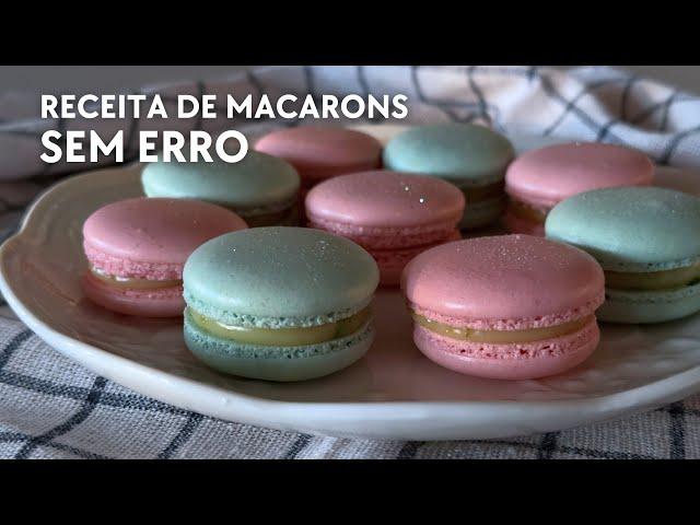 RECEITA DE MACARONS SEM ERRO