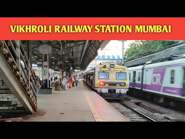 Vikhroli Railway Station Mumbai// Central Railway