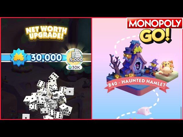 Monopoly Go: 30,000 Net Worth Upgrade Done  - 840 Level City Upgrade Done  #monopolygo #monopoly