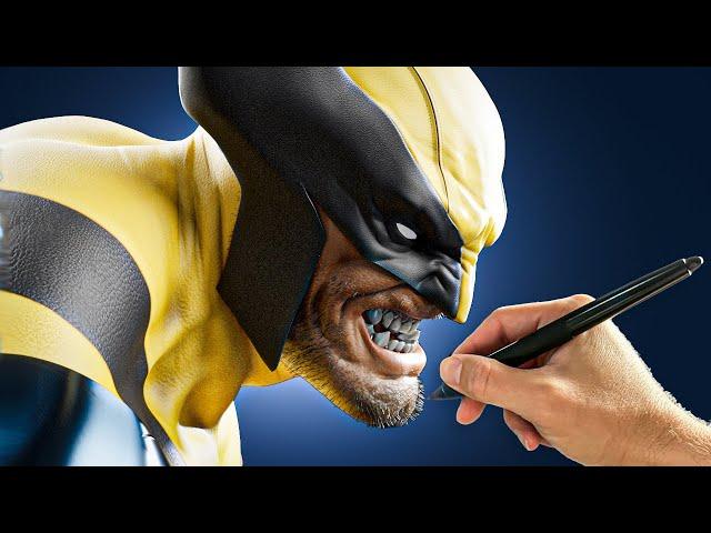 Sculpting WOLVERINE! 10 Hours in 7 Minutes