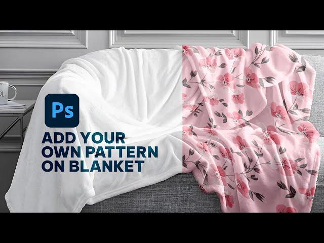 How To make Throw Blanket Mockup in Photoshop | Photoshop Mockup Tutorial