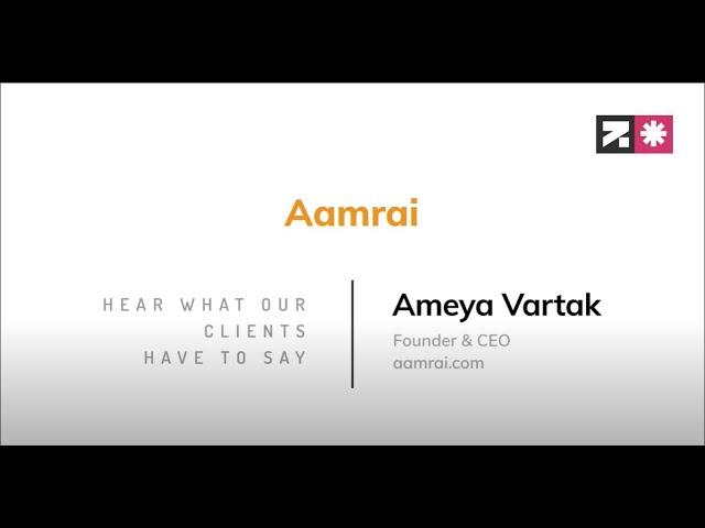 Digital Clinic - Testimonial from Ameya Vartak, Founder & CEO, Aamrai