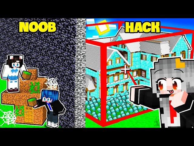 SAMMY TROLL PHONG CẬN VÀ MÈO SIMMY THI XÂY NHÀ SỬ DỤNG HACK TRONG MINECRAFT