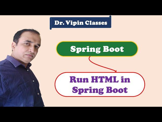 HTML Parsing in Spring Boot -2 | Dr. Vipin Classess