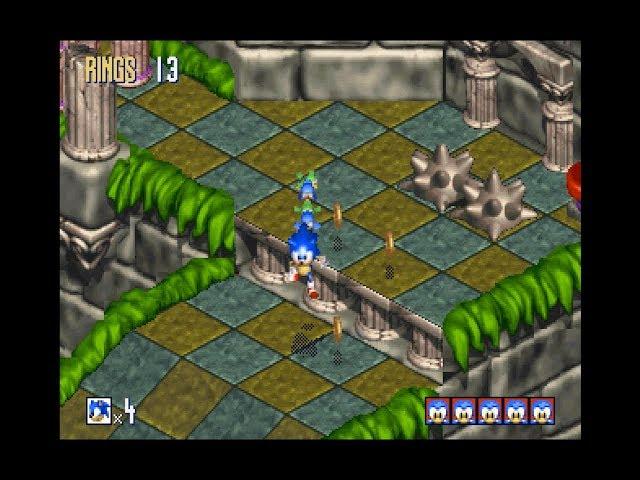 Sonic 3D Blast (SEGA Saturn): Rusty Ruin Zone Act 1 [1080 HD]