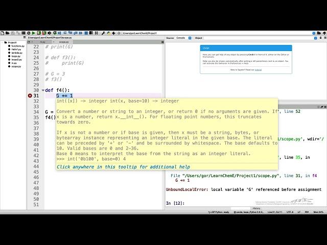 Python Lecture 16 - Scope of Variables