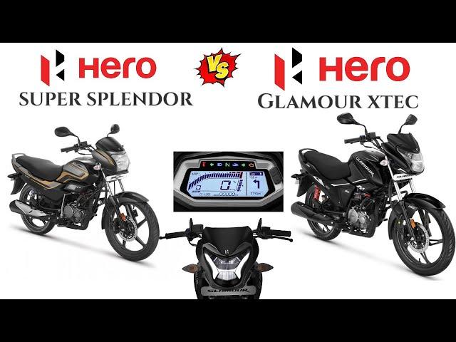 Glamour xtec VS Super Splendor 125 | Comparison | Mileage | Top Speed | Price | Bike Informer |