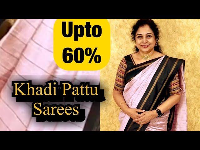 Upto 60% Offers, Khadi Pattu Sarees, Surekha Selections, Vijayawada, December 2024