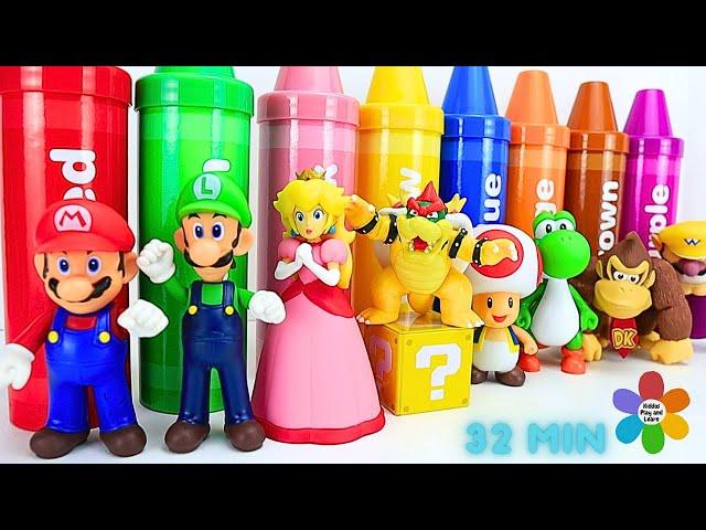 Learn Colors With Super MARIO Bros Compilation Video | Learning Video for Toddlers | Fun Educational