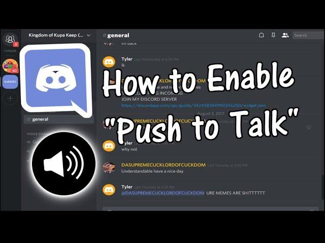 How to Enable Push to Talk on Discord (and Use it) 2017