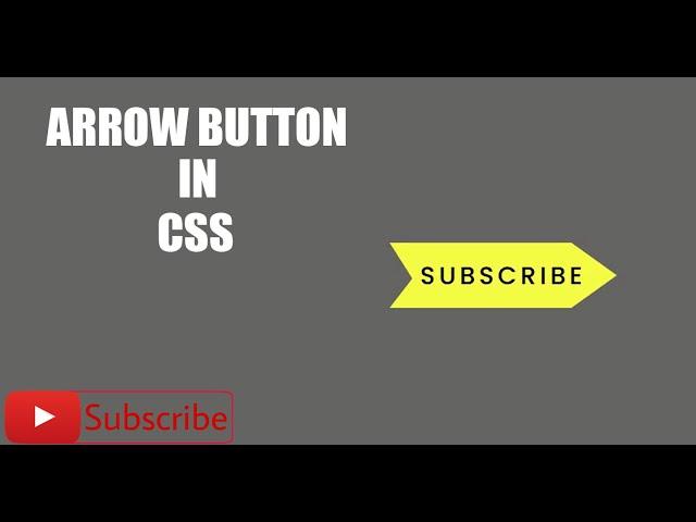 Create Arrow Button In HTML & CSS | HTML & CSS Tutorials