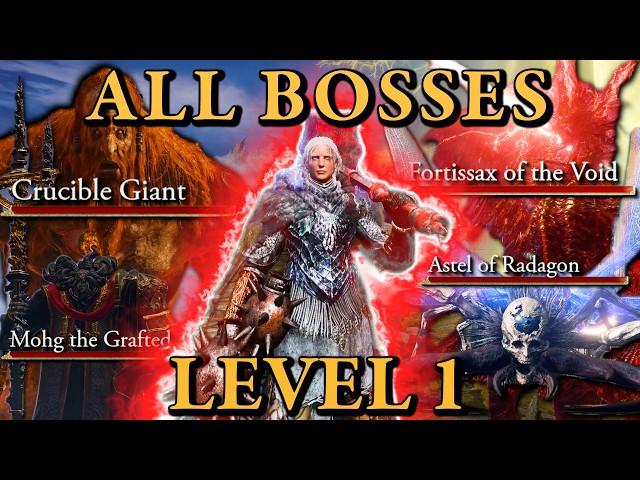 The MOST INSANE All 165 Bosses 0 DEATHS Elden Ring Randomizer At LEVEL 1