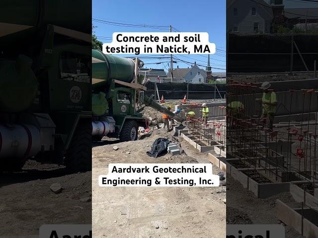 Concrete testing in Natick, Massachusetts #concrete #testing #ma #concretelab #specialinspection ￼