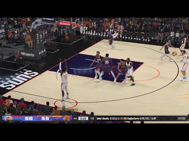 NBA 2K24 Gameplay (PS5) Suns vs Clippers Hall of Fame Difficulty